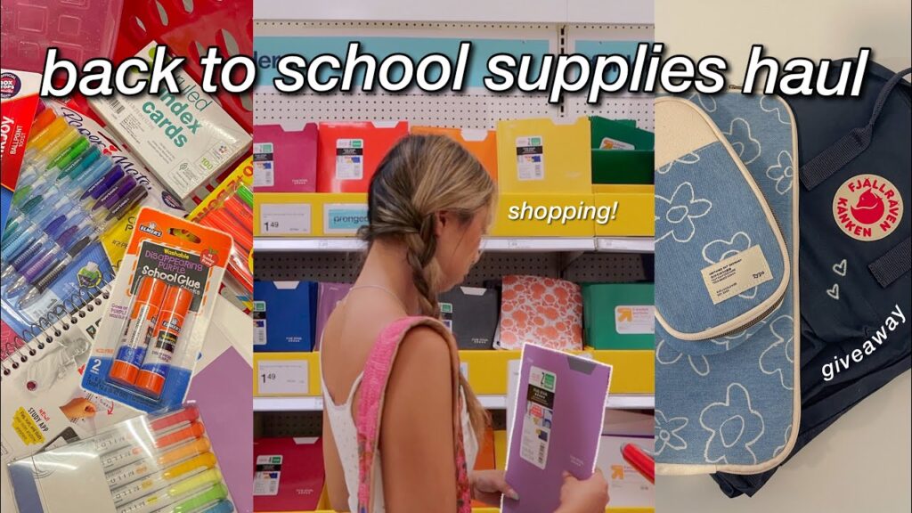 BACK TO SCHOOL SUPPLIES SHOPPING 🛒 📚 HAUL + GIVEAWAY