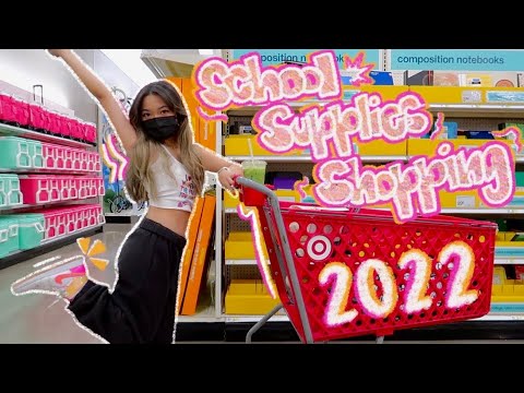 school supplies shopping 2022 || senior year of high school